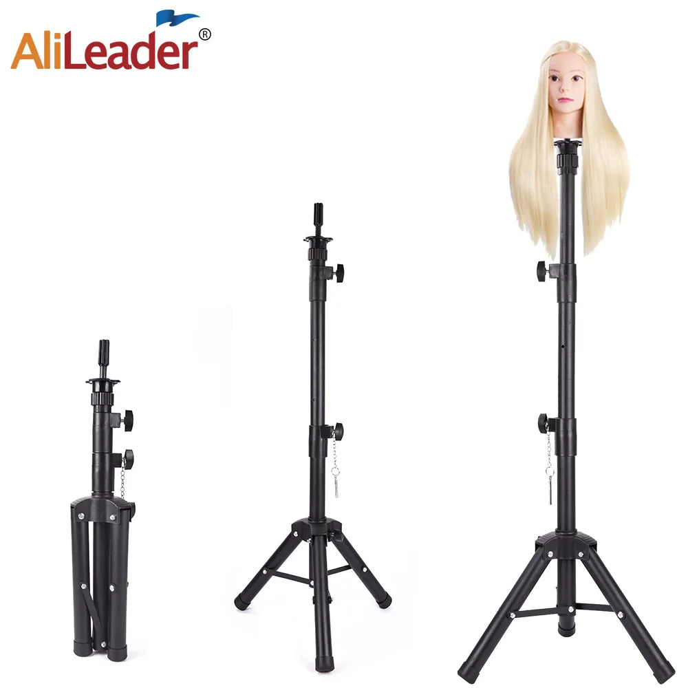 

Metal Wig Tripod Stand Adjustable Mannequin Wig Stand Support 55" Wig Stand Holder High Wig Display Mannequin Head Stand