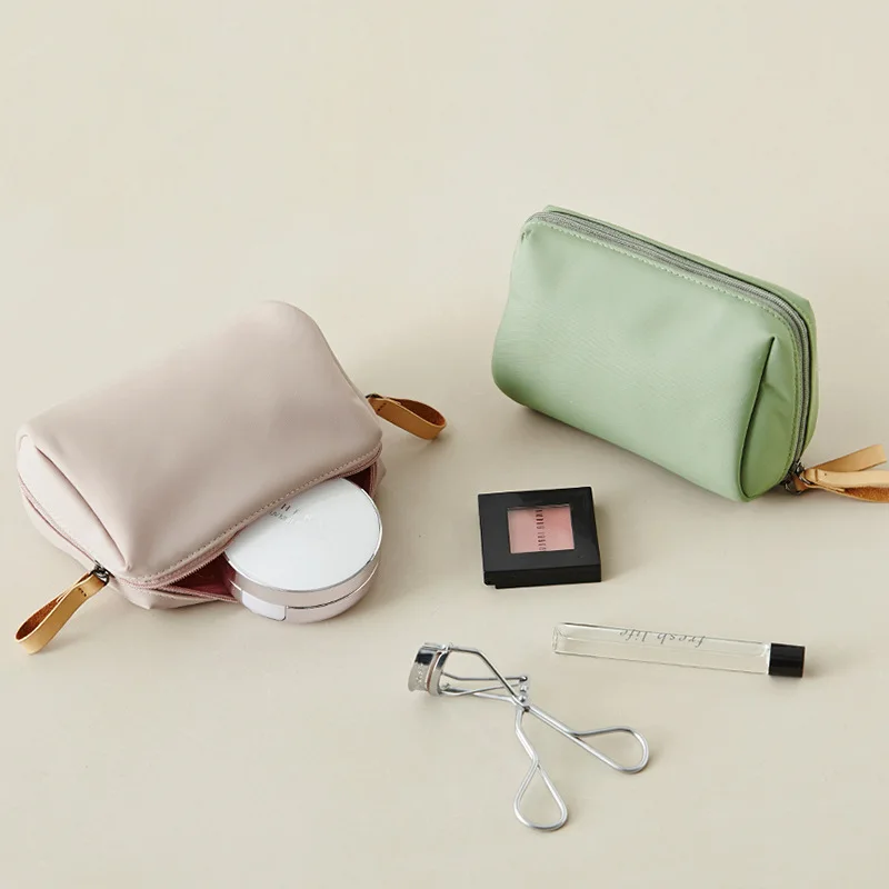 

New Makeup Bag Simple Solid Color Cosmetic Bag for Women Pouch Toiletry Bag Waterproof Make Up Purses Case Hot Dropshipping