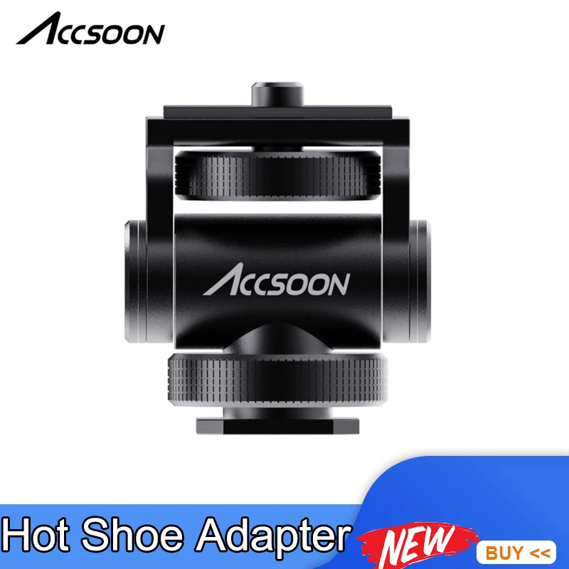 

Accsoon 1/4 Screw Thread Cold Shoe Tripod Mount Adapter Camera Mount Adapters Camera Cold Shoe Accessories