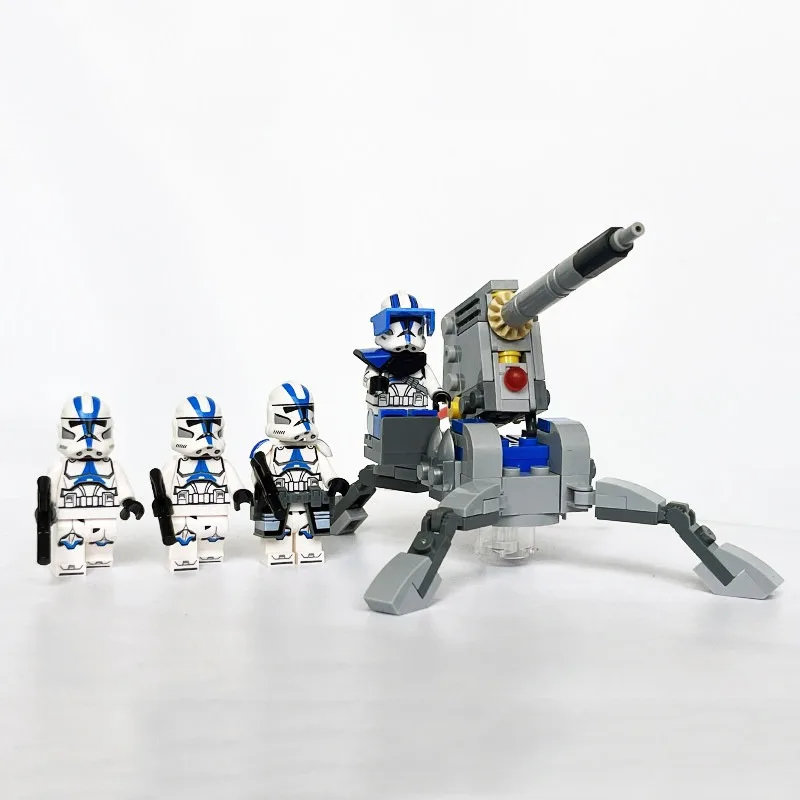 Фото Новая сборная модель-робот Star Wars Elite Clone Trooper Assault Robot 9488 из строительных блоков, коллекционная фигурка, подарок для мальчиков №2