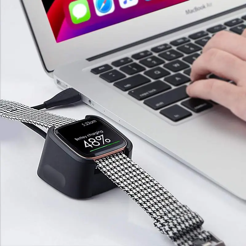 

Умные часы USB зарядное устройство Замена USB зарядный кабель док-станция Подставка Для Fitbit Versa 2