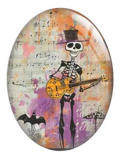 10 шт./лот Хэллоуин ведьма пучук череп охотничий дом привидение Овальный фото