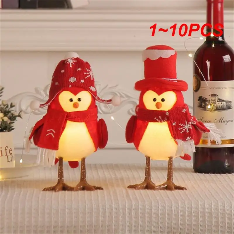 

1~10PCS Glowing Bird Cartoon Exquisite Craftsmanship Creative Design Non-toxic Fashionable And Cute Glow Bird Decoration