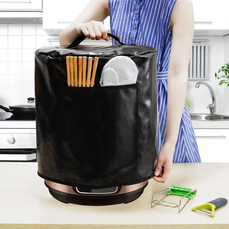 

Крышка для скороварки, водонепроницаемая Пылезащитная Крышка для скороварки, круглая кухонная Пылезащитная Крышка для мгновенной кастрюл...