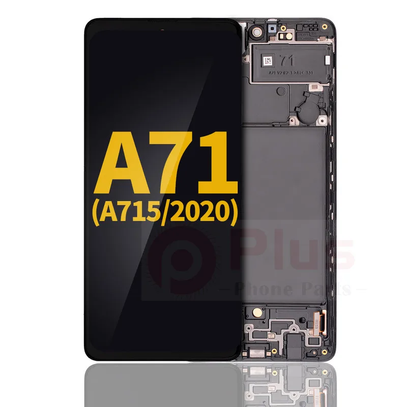 

AMOLED Display Assembly With Frame Replacement For Samsung Galaxy A71 (A715/2020) (Refurbished) (Black)