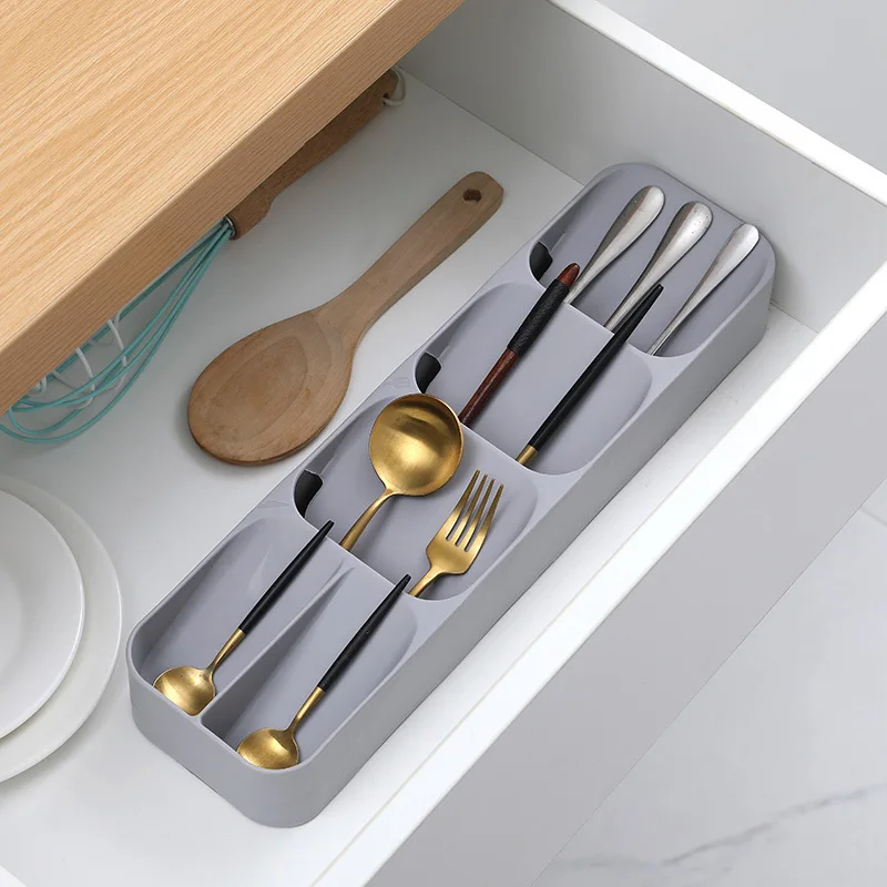 

Kitchen Drawer Organizer Silverware Organizer for Kitchen Storage Tray Box for Cutlery Spoon Knife and Fork Partition Storage