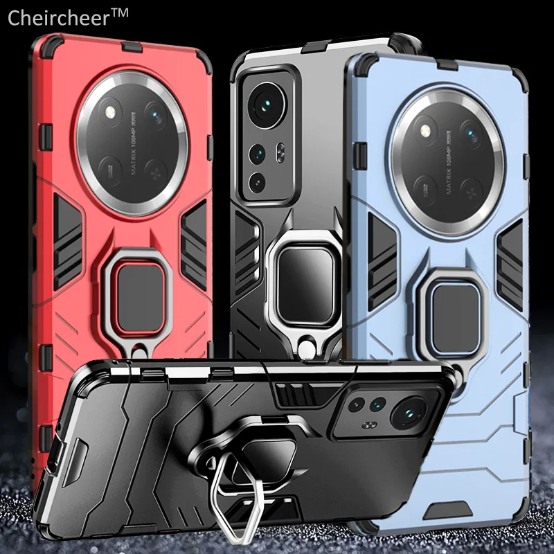 Роскошный тонкий матовый бронированный чехол для Honor X9A X9B X9 A B X8 X30 X40 X50 X60 Pro Kickstand