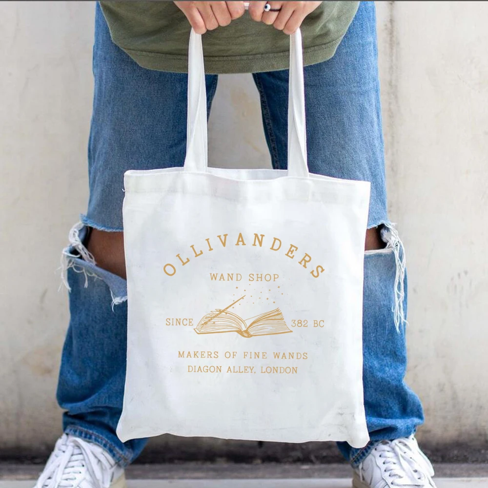 Сумка-тоут Ollivanders Wand Shop - Парусиновая Сумка На Плечо Для Книжного Магазина