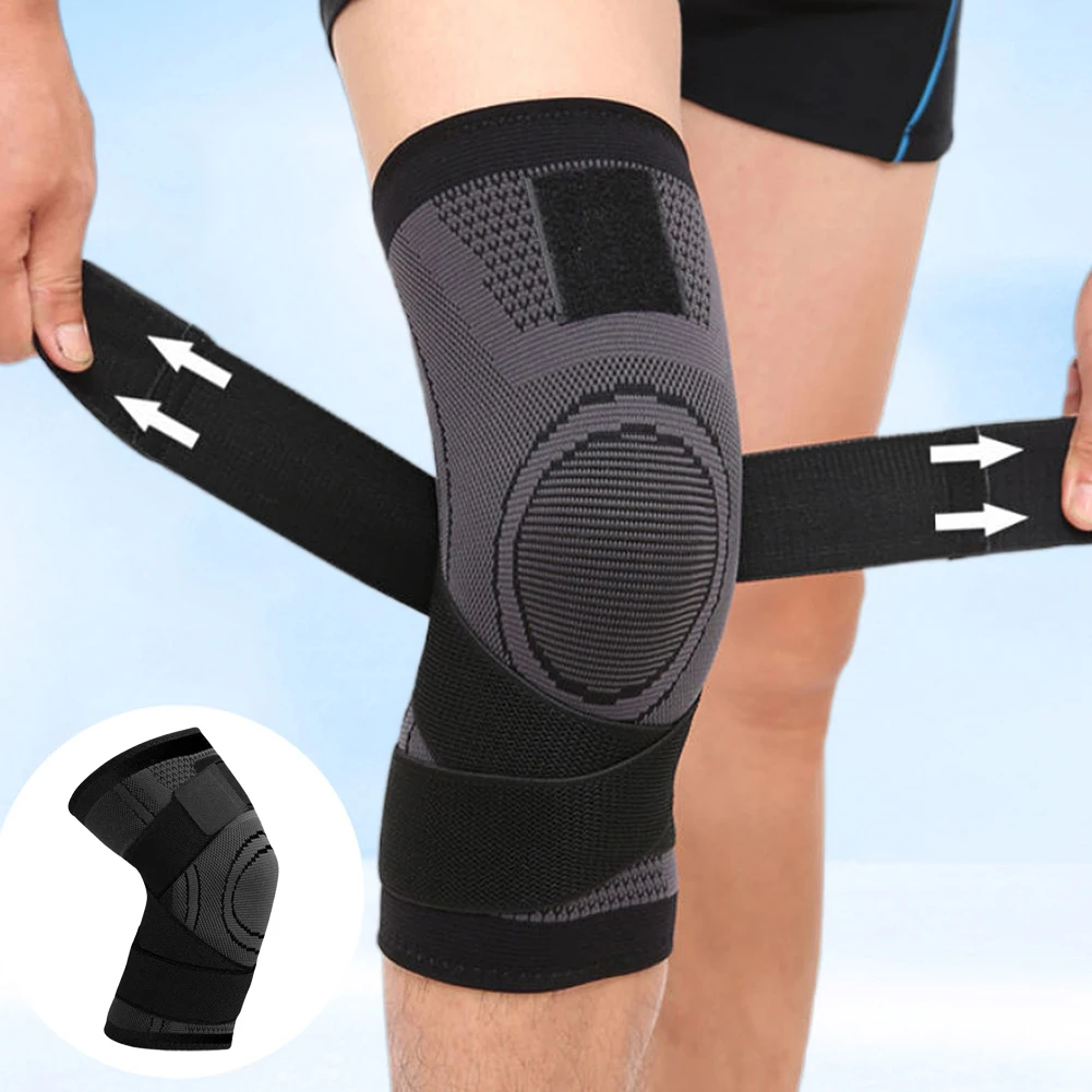 

Sports Compression Knee Protector Strap Nylon Multi-purpose Breathable Badminton Gym Fitness Knee Pads Support Sleeves