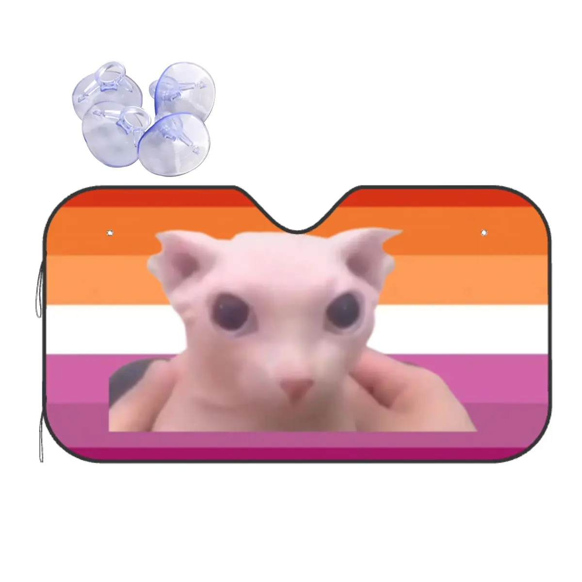 

Bingus My Beloved Lesbian Windshield Sunshade Novelty Car Front Window Visor 70x130cm Car Window Windscreen Cover Heat Reflector