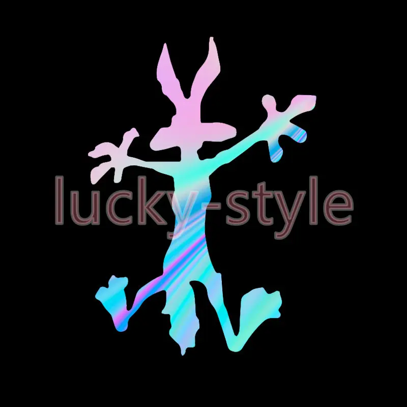 

Fashion Wile Coyote Silhouette Car-Stickers Die Cut Waterproof Windshield Skateboard Trunk Vinyl Decals Car Accessories