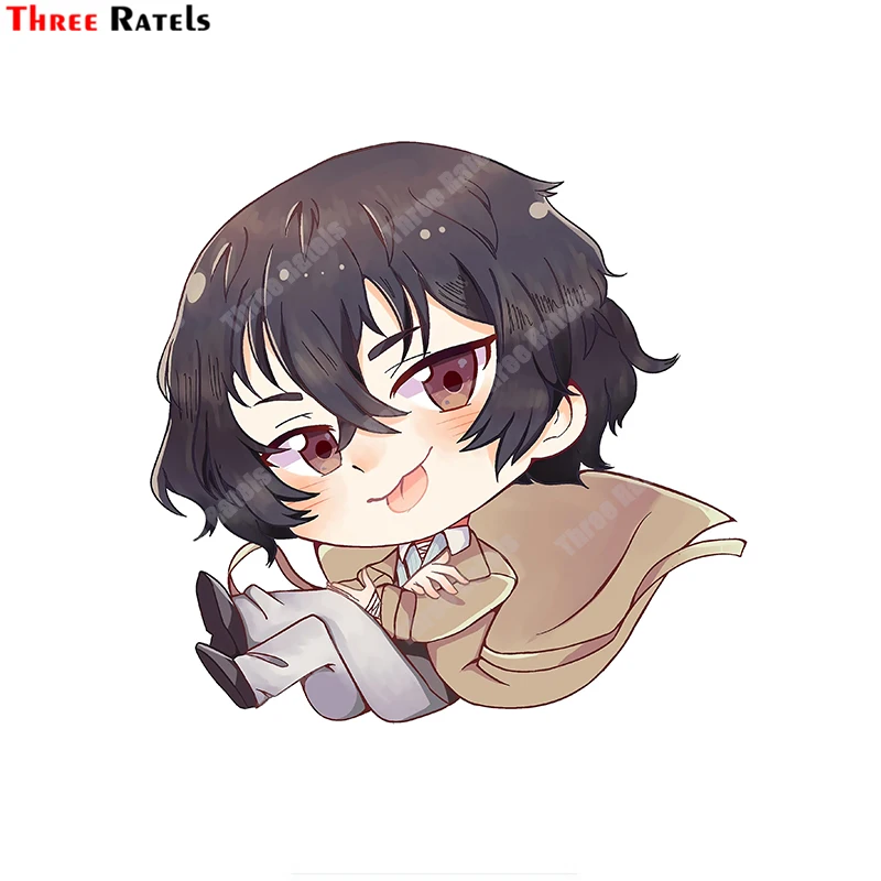 

Наклейки Three Ratels B455 аниме «бродячие псы», дазай Осаму, наклейки для ноутбука, багажа, наклейки из винилового материала