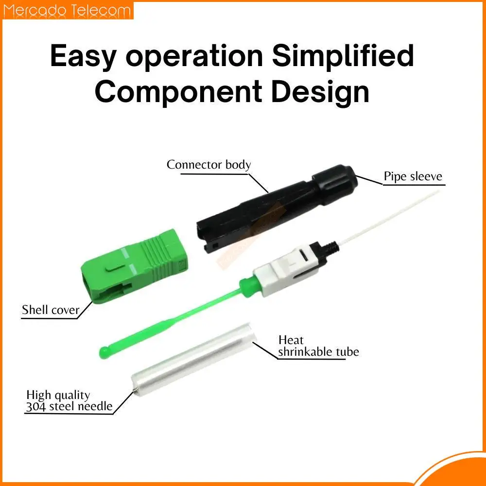 Free Shipping Hot Melt Type 10pcs SC/APC Fast Fiber Optic Connector Optical fiber Fusion FTTH Fast adaptor