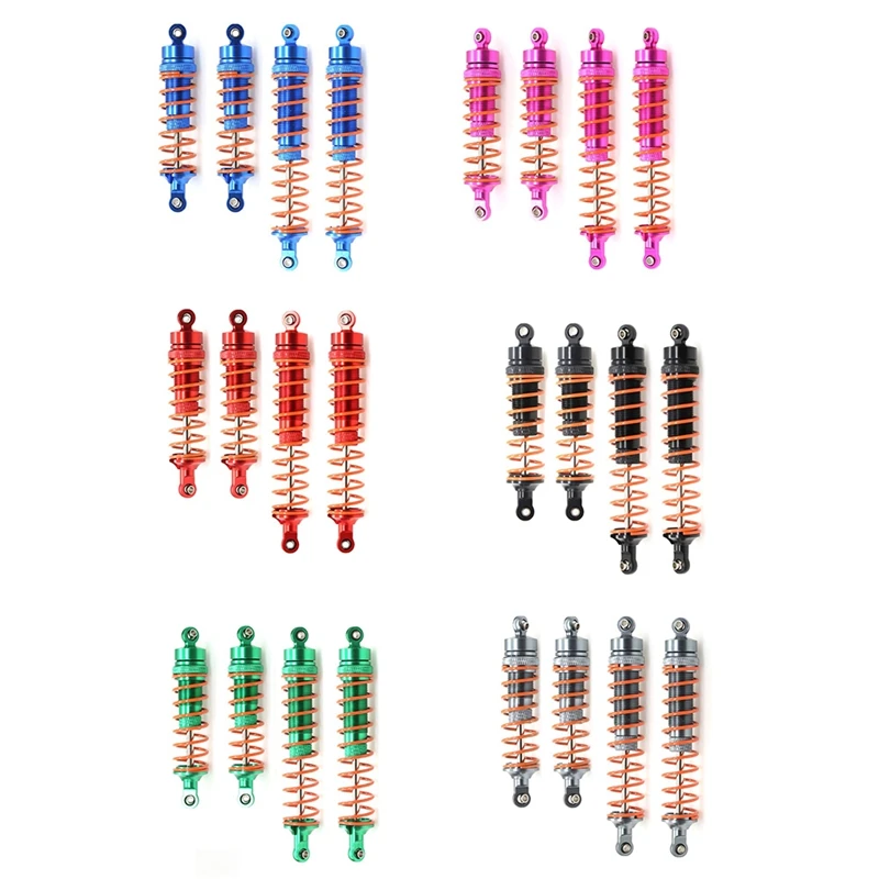 

4Pcs Metal Front and Rear Shock Absorber Spring Damper for ARRMA 1/10 GRANITE BIG ROCK Crew RC Car Upgrade Parts