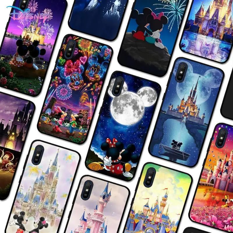 

Disney Mickey Castle Phone Case for Redmi 5 6 7 8 9 A 5plus K20 4X 6 cover