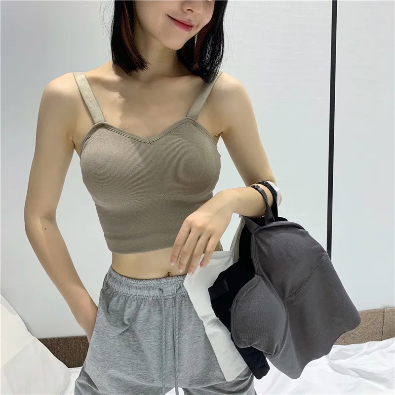 

Красивый бюстгальтер с открытой спиной и широкими бретелями, женский жилет без косточек, бюстгальтер с маленькой грудью, уличное нижнее бел...