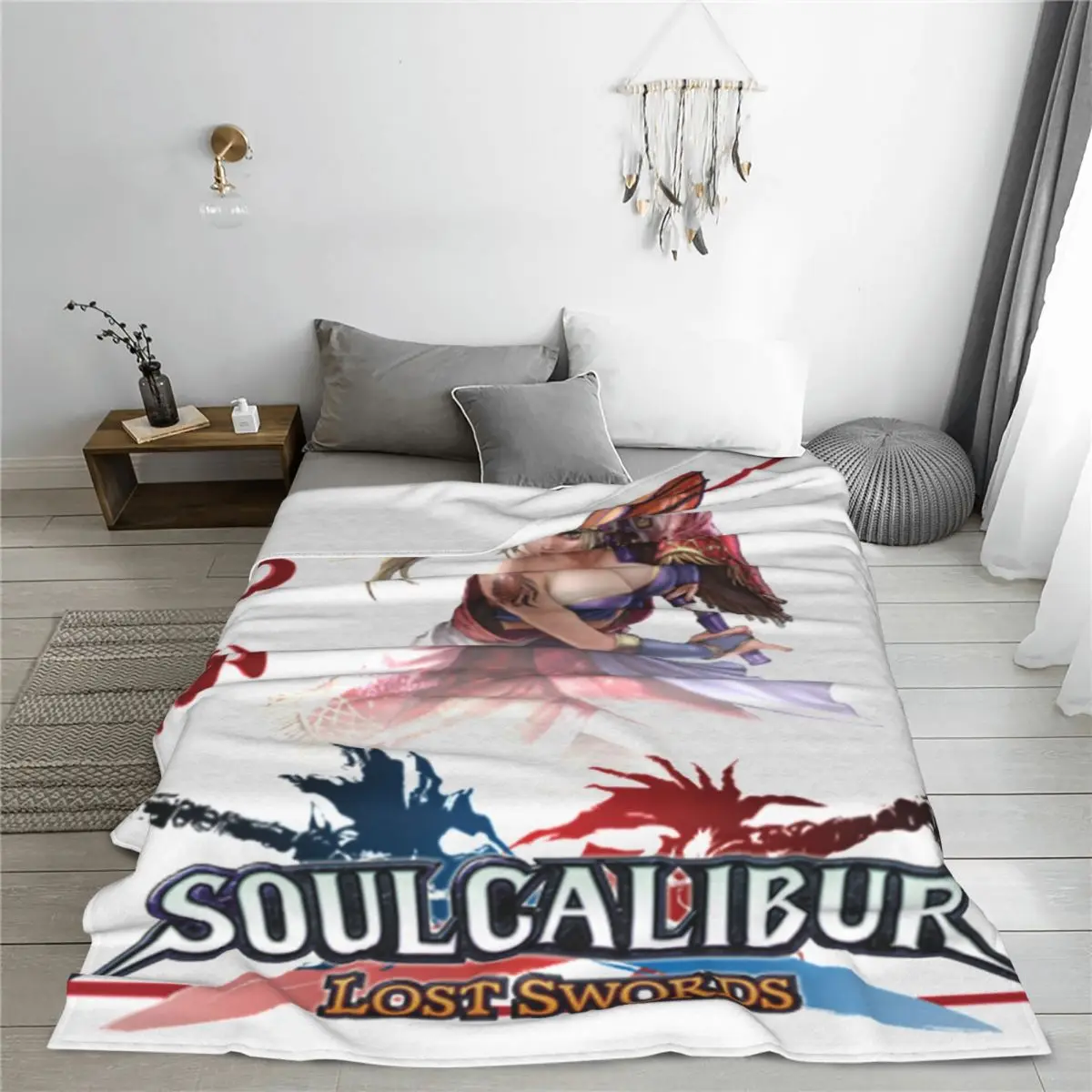 Плед с аниме персонажами Setsuka покрывало на кровать плюшевое для кровати