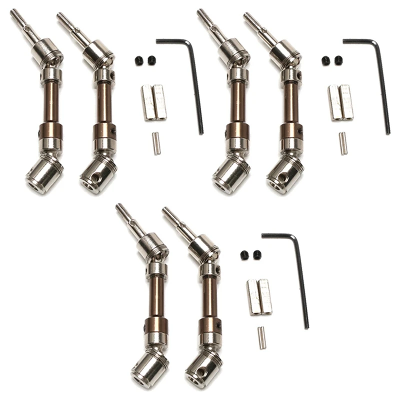 

6X CVD переднее колесо, Универсальный приводной вал, аксессуары для Wltoys 12428 12423 12427 1/12, запчасти для модификации радиоуправляемых автомобилей-Прямая поставка