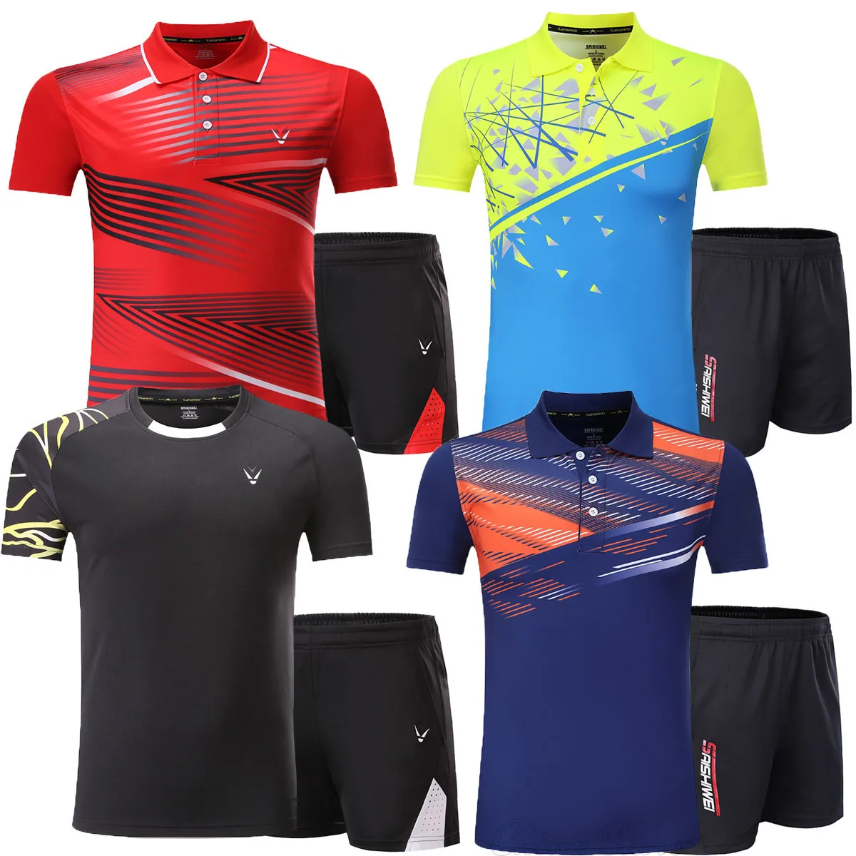 

Men Tennis T Shirt Shorts Suits, Girl Tennis Kits T-Shirt , Kid Fast Dry Jersey Tennis Clothing , Women's Team Sport Uniforms