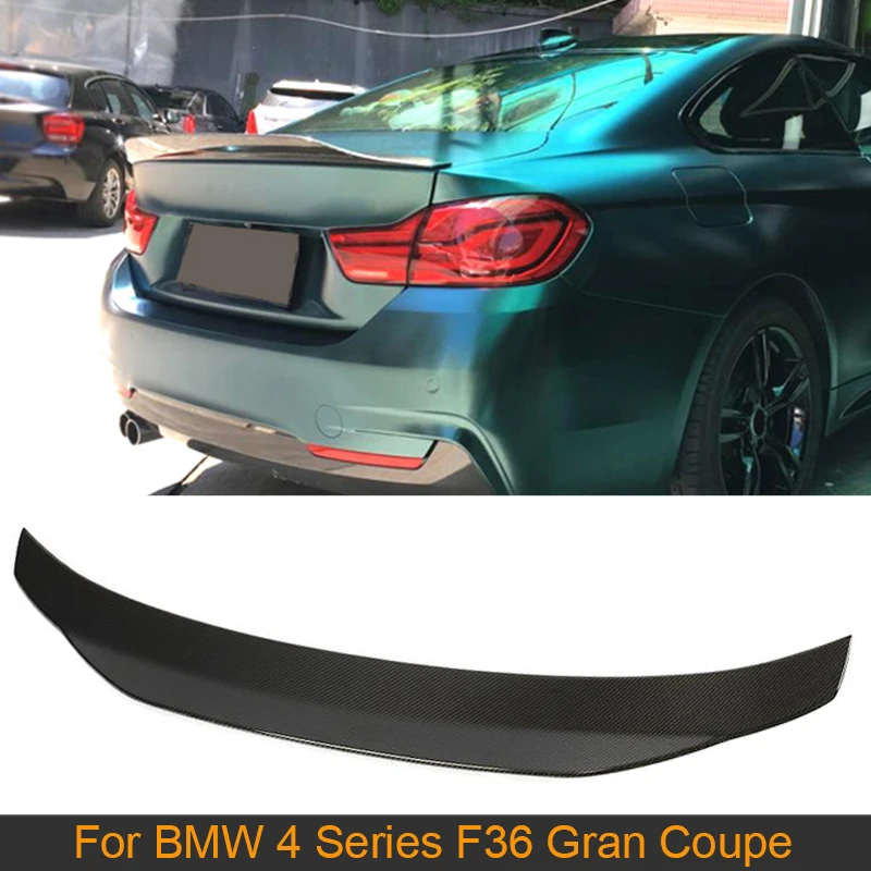 

Carbon Fiber Car Rear Spoiler Wing For BMW 4 Series F36 Gran Coupe 2013 - 2018 Rear Tail Trunk Boot Lid Lip Wing Spoiler FRP