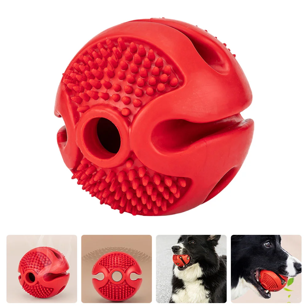 

Plaything Rubber Food Dispenser Interesting Slow Feeding Multipurpose Snuffle for Pet Shop Outdoor Gift