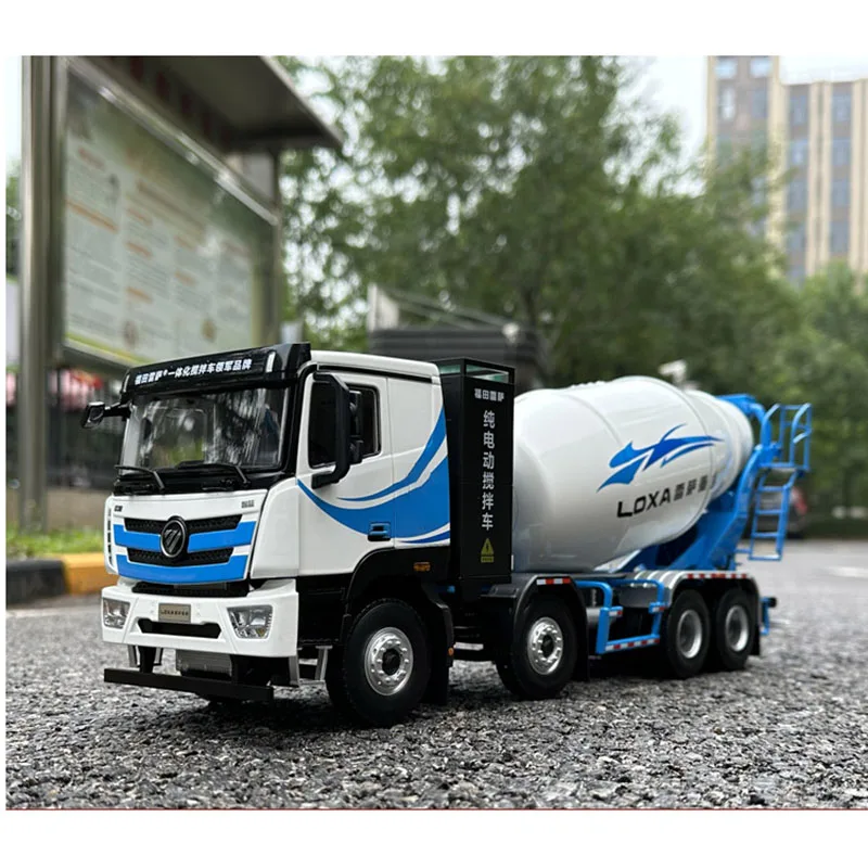 Литый под давлением в масштабе 1:24 Foton Новый энергетический миксер грузовик Сплав
