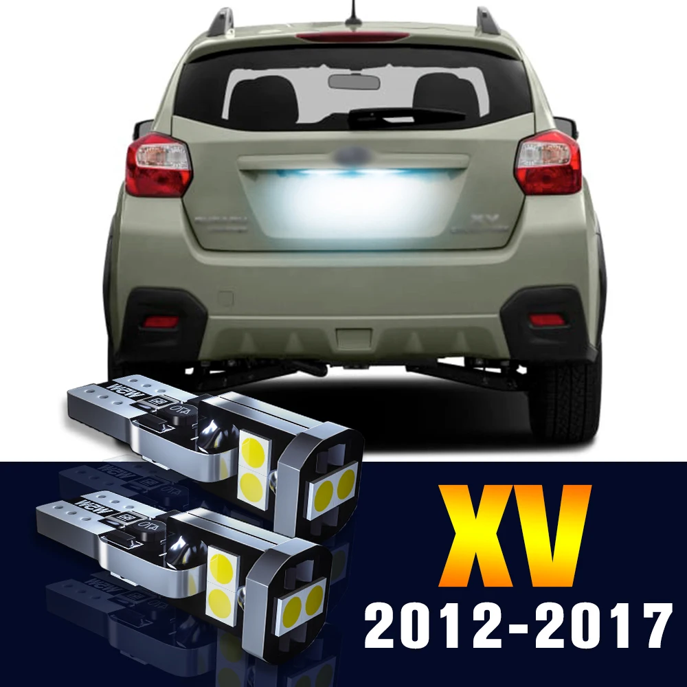 

2pcs LED License Plate Light Bulb Number Lamp For Subaru XV 2012-2017 2013 2014 2015 2016 Accessories