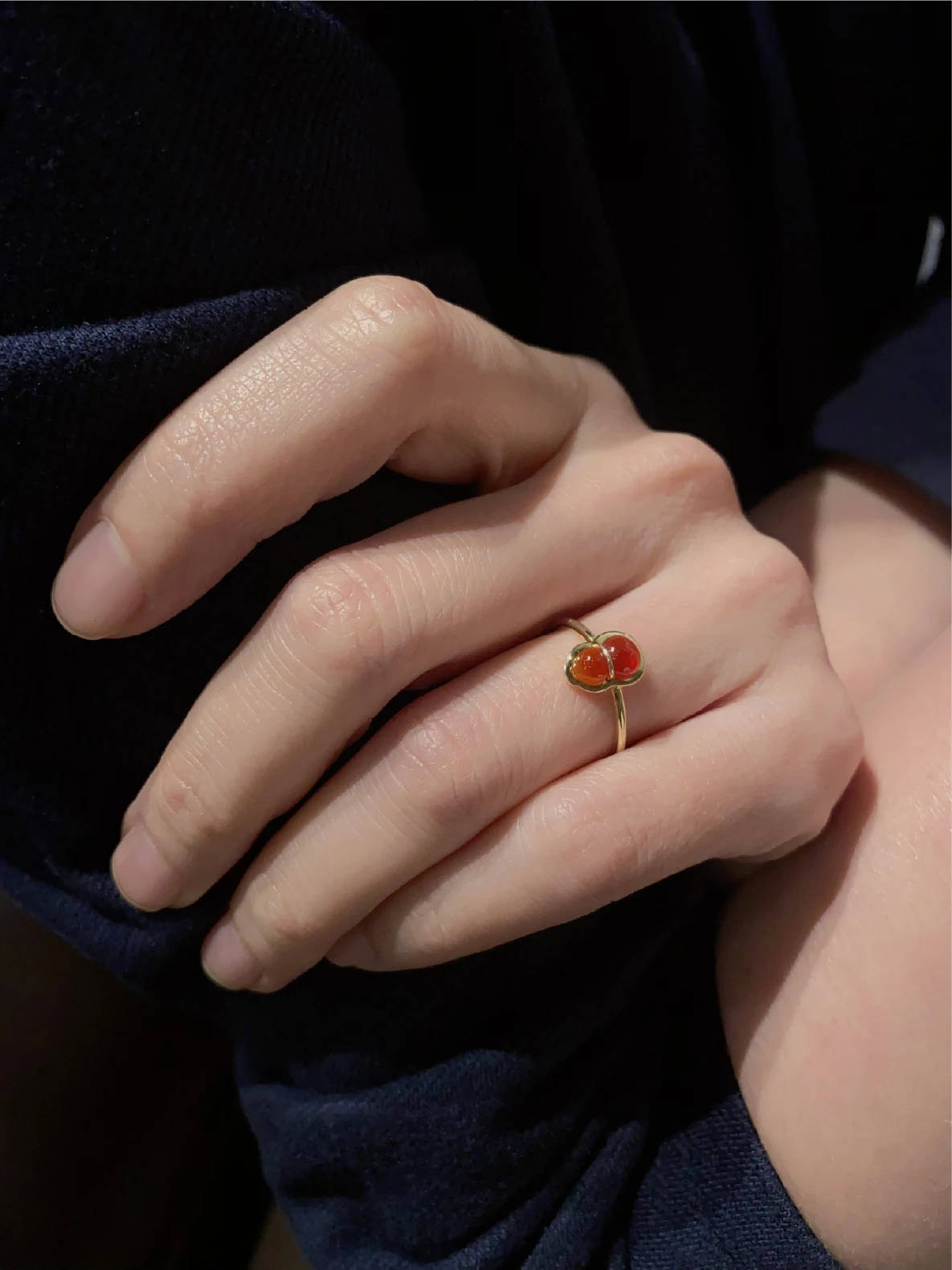 Кольцо серии Dongchang Gourd S925 посеребренное инкрустированное новое китайское