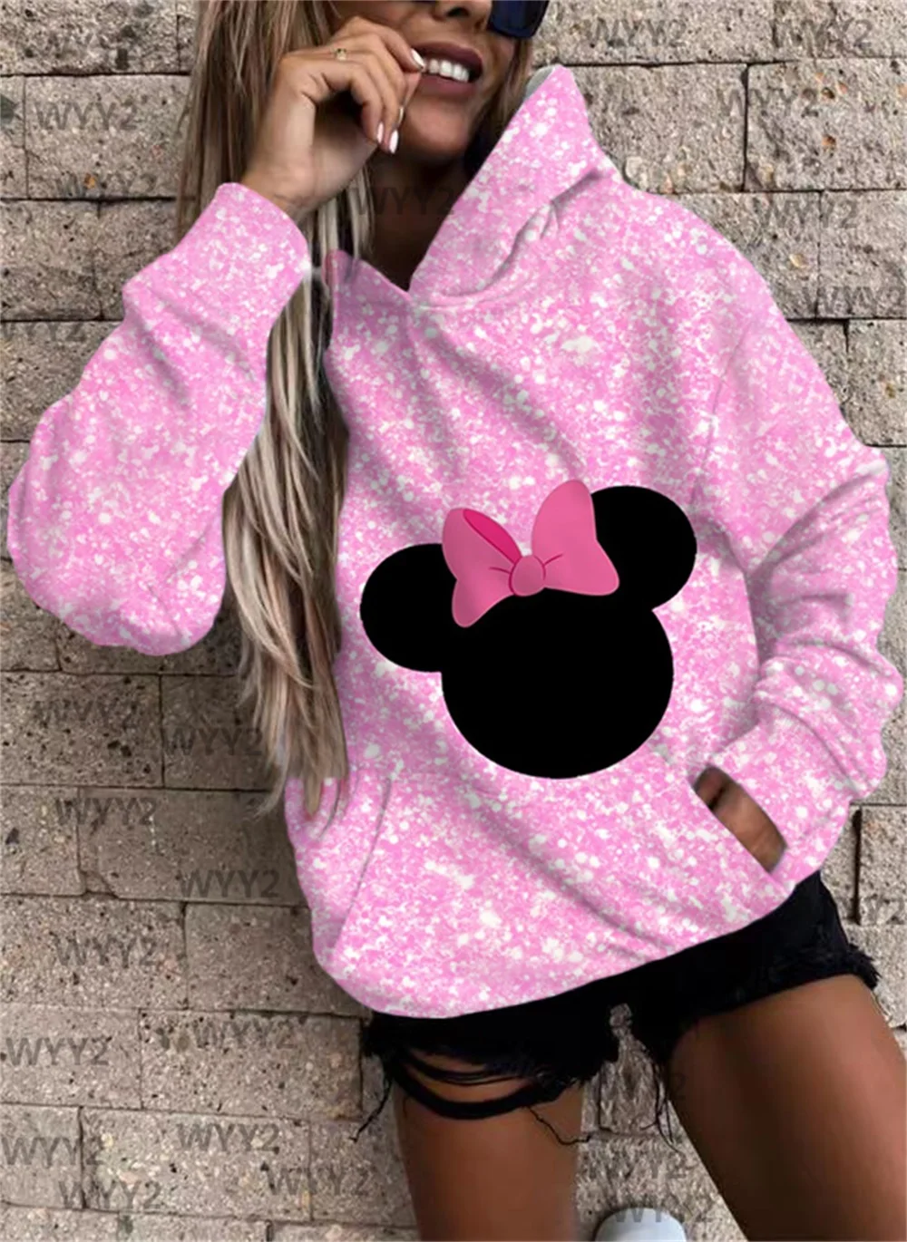 

Fashion Mickey Minnie Avatar Super Dalian Hoodie Sweater Female Cute Hoodie Autumn Harajuku Tops Female Autumn Hoodie