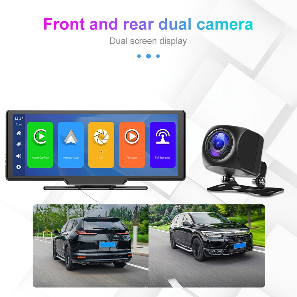 

DC12V 9.3 Inch Touch Screen 2K Car Portable Wireless CarPlay Wireless Auto Radio Full Color HD Camera Function MP5 Player