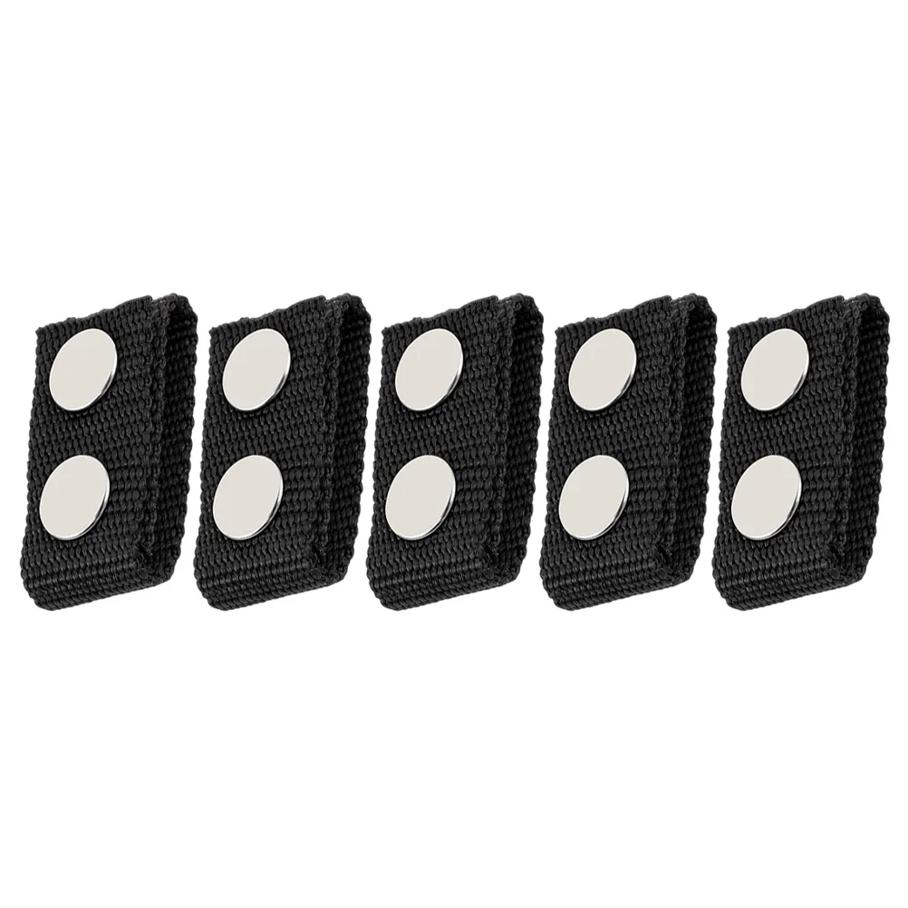 

5pcs Waist Belt Fixing Buckles for Replacement Belt Fixing Tools (Black)