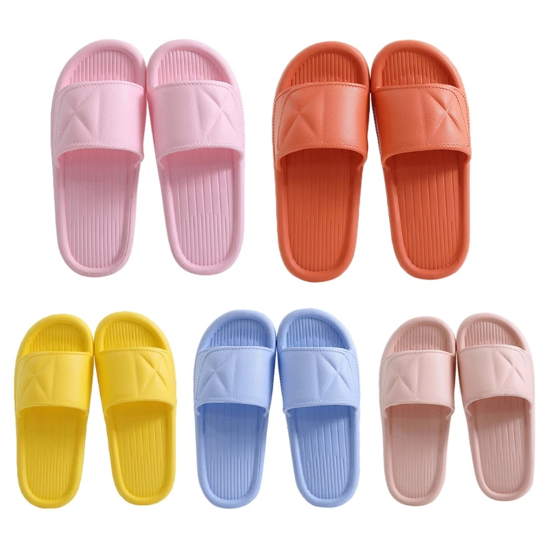 

Women Men EVA Soft Indoor Bathroom Slippers Non Slip Shower Slide Sandals Quick Drying Waterproof Lightweight Slip-On Open Toe