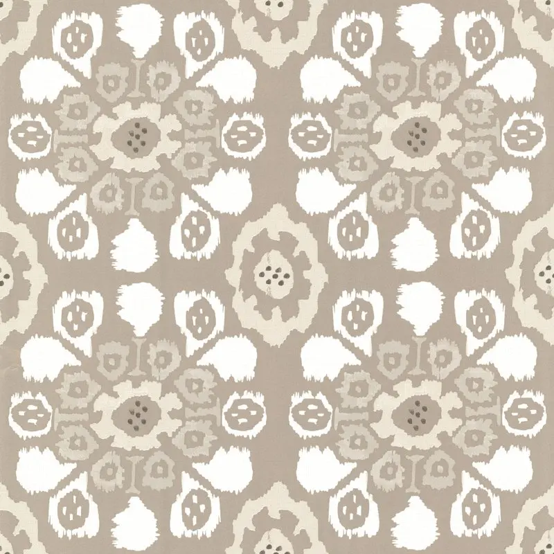 

Valencia Taupe Ikat Floral Wallpaper