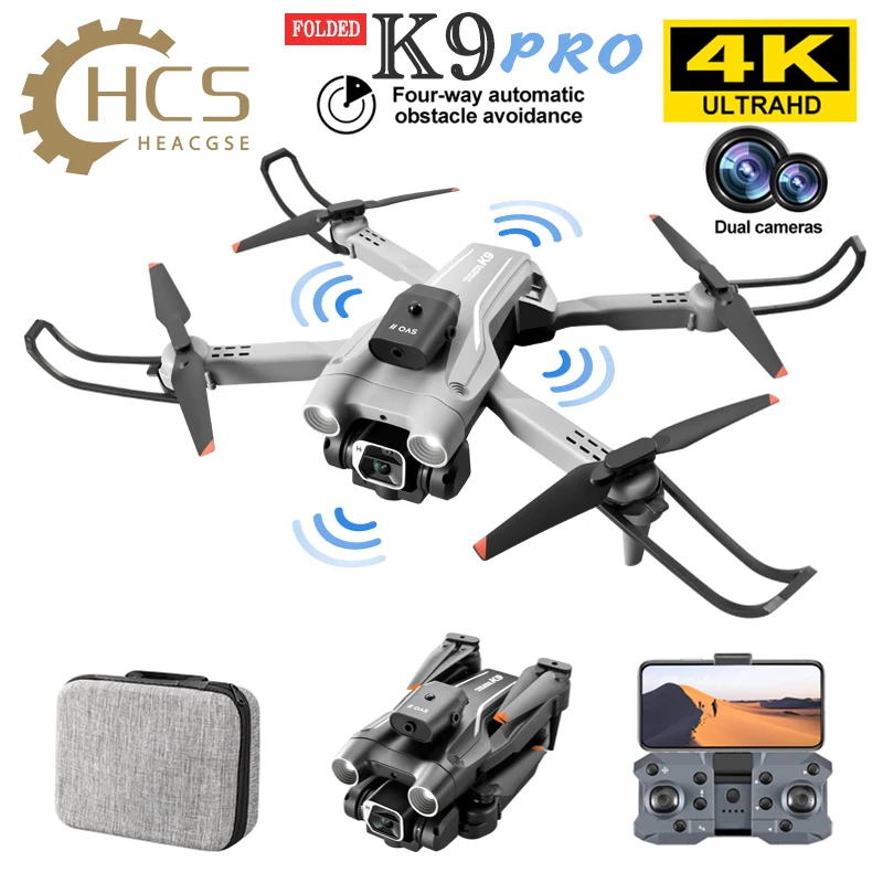 

New K9Pro 4K Drone Professinal With 1080P Wide Angle Optical Flow Localization Four-way Obstacle Avoidance RC Quadcopter Vs Z908