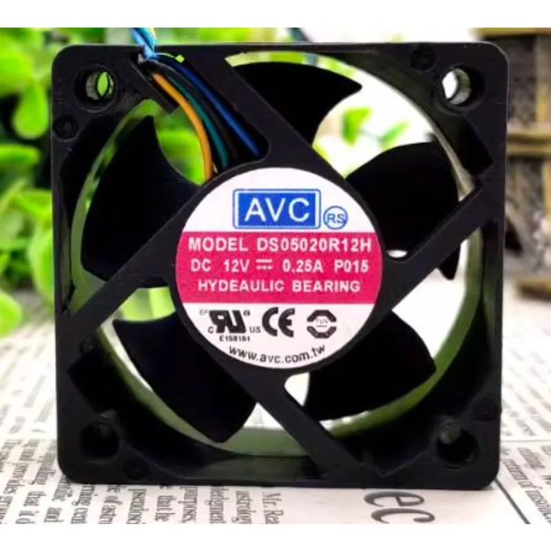 Оригинальный вентилятор ЦП для AVC DS05020R12H 12 В 5020 А 5 см ШИМ регулирование скорости тихий охлаждающий вентилятор 50*50*20 мм