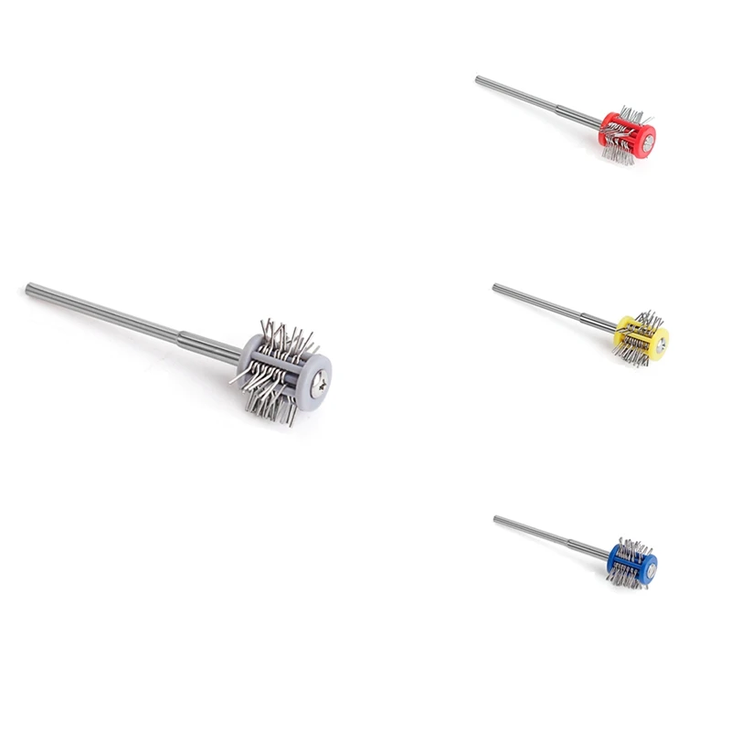 

Pro Texturning Brushes Professional Polishing Grit Mounted Matt Wire Brush with Handle DIY Jewelry Making Tools