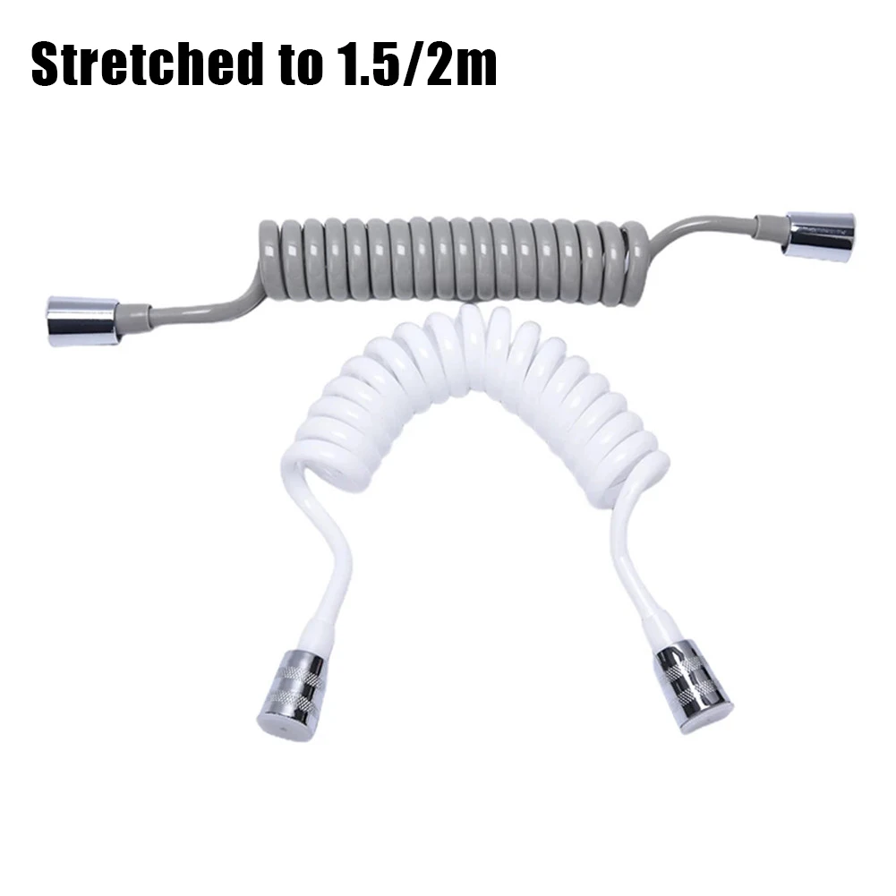 

Telephone Line Shower Hose 1.5/2M Anti-wrap Spring Flexible Sprayer Connect Pipe Water Plumbing Toilet Bidet Bathroom Accessory