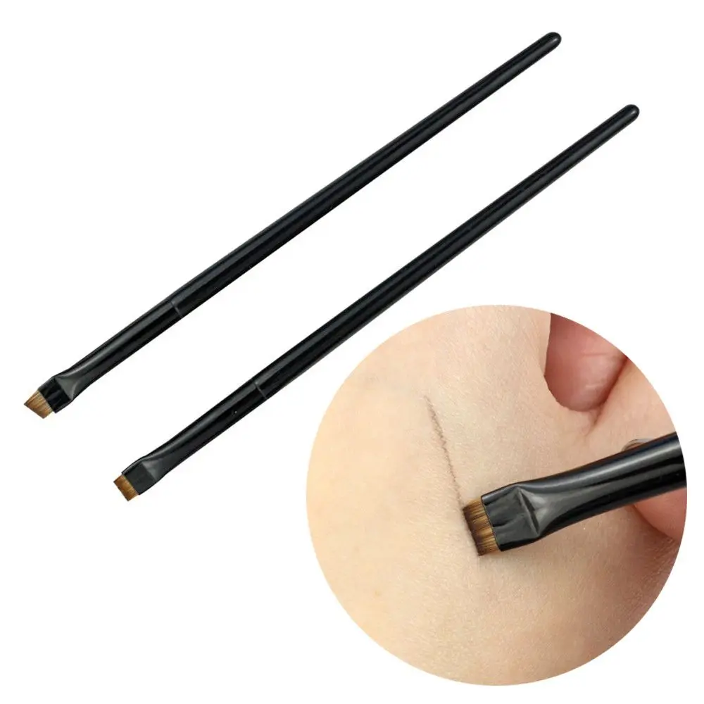 

Fashion Painting DIY Art Angled Thin Flat Blade Makeup Brushes Drawing Pen Eyeliner Brush Eyebrow Tools