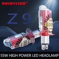 super bright new arrival z9 series led headlights bulb motorcycle daytime running light ba20d h4 55w motorcycle headlight