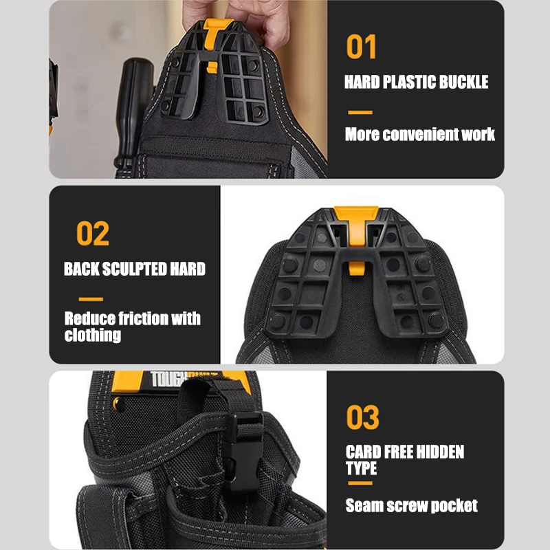 Фото Сумка-пояс для инструментов TOUGHBUILT Professional с креплением на ремень, портативный набор для хранения инструментов для обслуживания и монтажа TB-CT-20-LX/L/S №5
