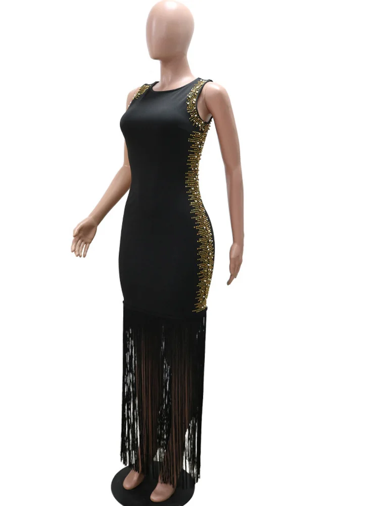 Beyprern Элегантные вечерние платья с бриллиантами для женщин круглым вырезом и