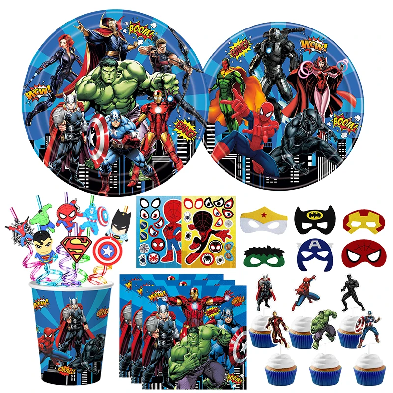 Детский Фотофон с изображением Мстителей на день рождения