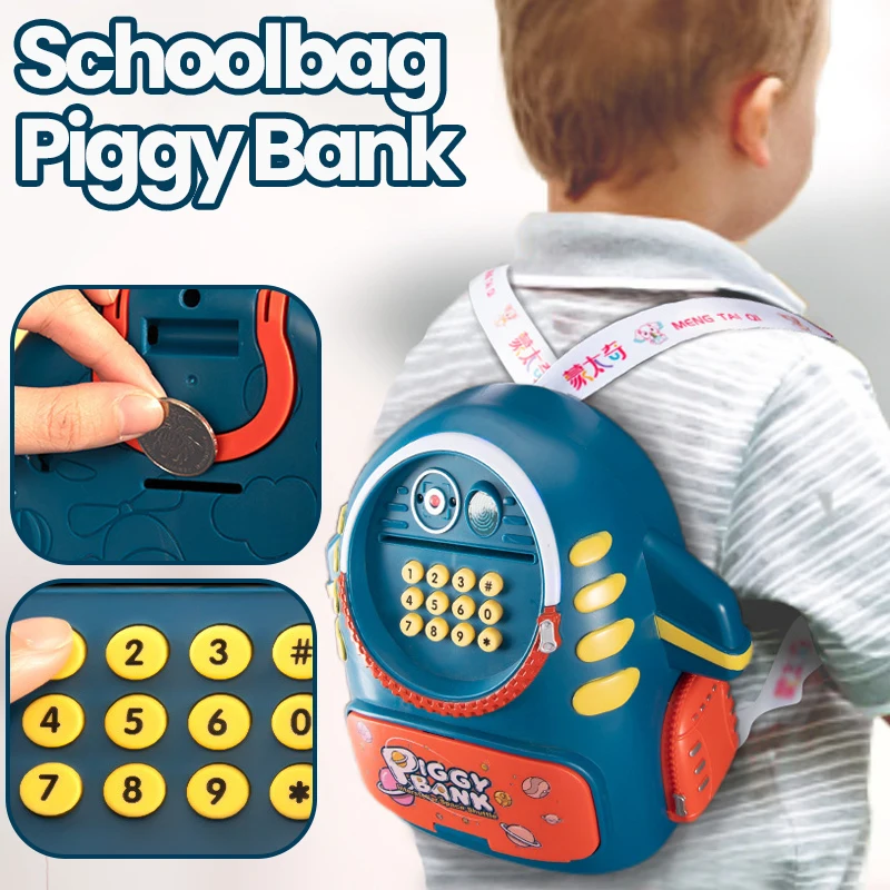 Schoolbag Atm Machine Educational Toys Money Box Toys Toys For Kids Children's Day Gift