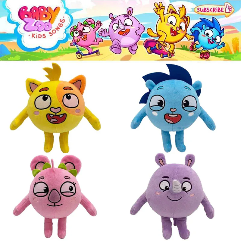 

1/4pcs Baby Zoo Plush Toy Kids Songs Plushie Doll Stuffed Animal Cat Hedgehog Koala Rhino Soft Figure Kids Appease Birthday Gift