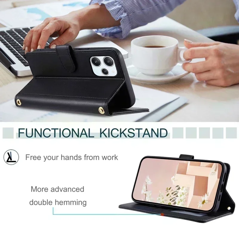 Чехол Poco M6 Модный чехол-бумажник с ромбовидной решеткой чехол для телефона Xiaomi Pro