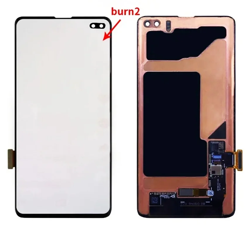 Для Samsung Galaxy S10 Plus LCD SM-G975F G975D G975B G975U дисплей с ожоговым тенем сенсорный дигитайзер