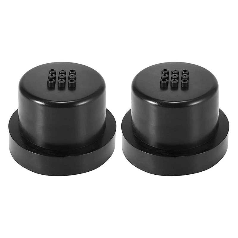 

90mm Universal Car LED Headlight Head Light Lamp Dust Cap Cover Rubber 2PCS Black
