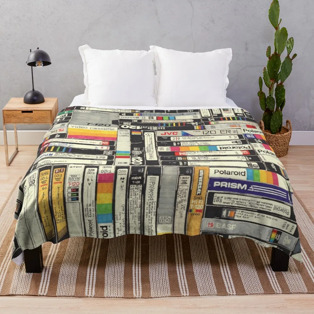 Vhs Baphomet Fabric Plaid Barefoot Five Below Asian Bedding Throw Blankets
