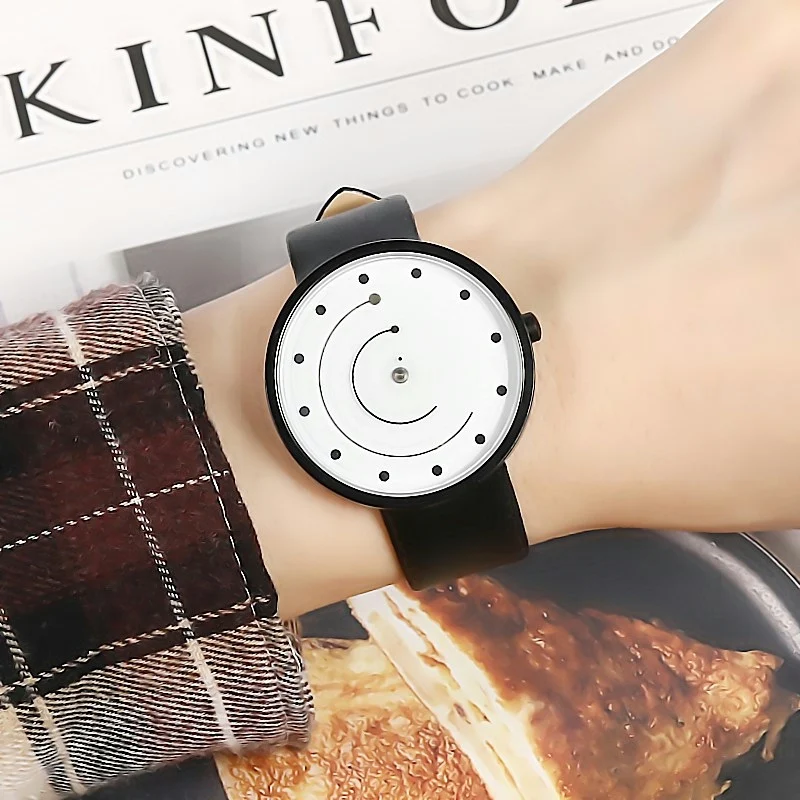 Watch Male Student Fashion Korean Style Fashion Simple Temperament Leisure Creative New Concept Personality enlarge