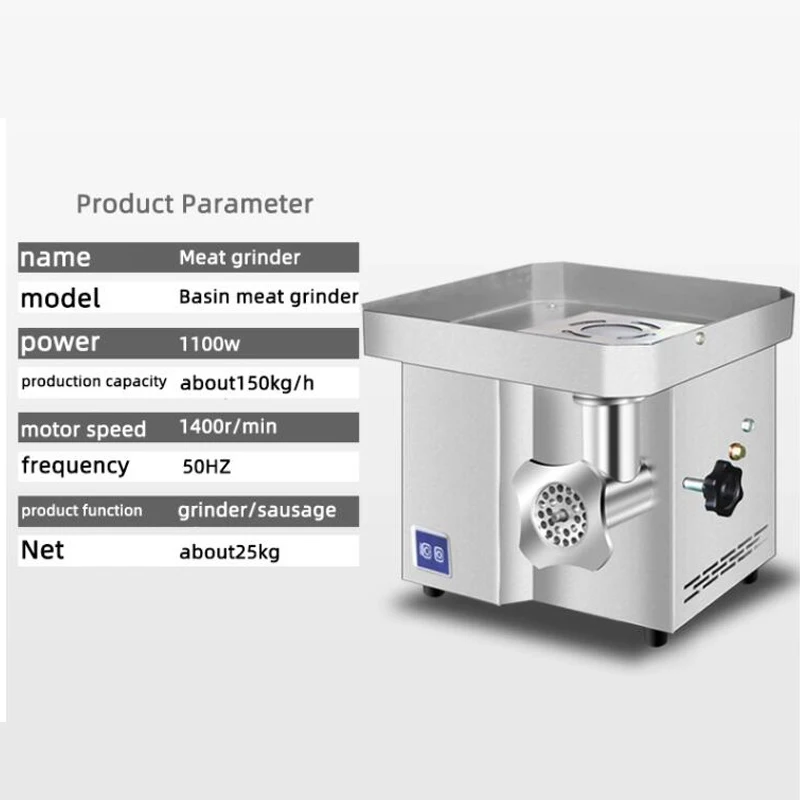 

High Power Meat Grinders Electric Desktop Fast Sausage Stuffer Maker Commercial Meat Mincer